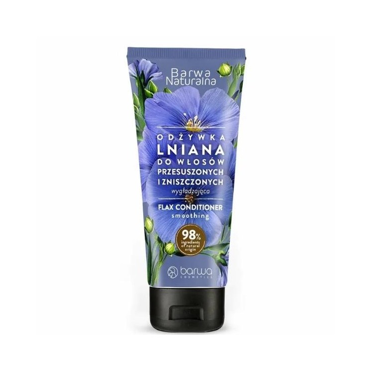 Barwa Naturalna smoothing Conditioner for oily and damaged hair Linen (tube) 200 ml