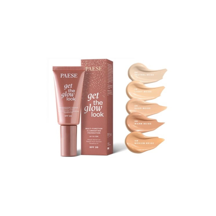 Paese Get The Glow Look Multi-Tasking Illuminating Foundation /3N/ Warm Rose Beige 30 ml