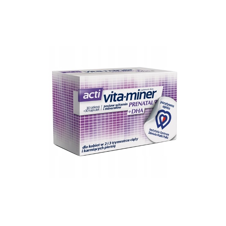 Acti Vita -Miner Prenatale DHA 30 capsules