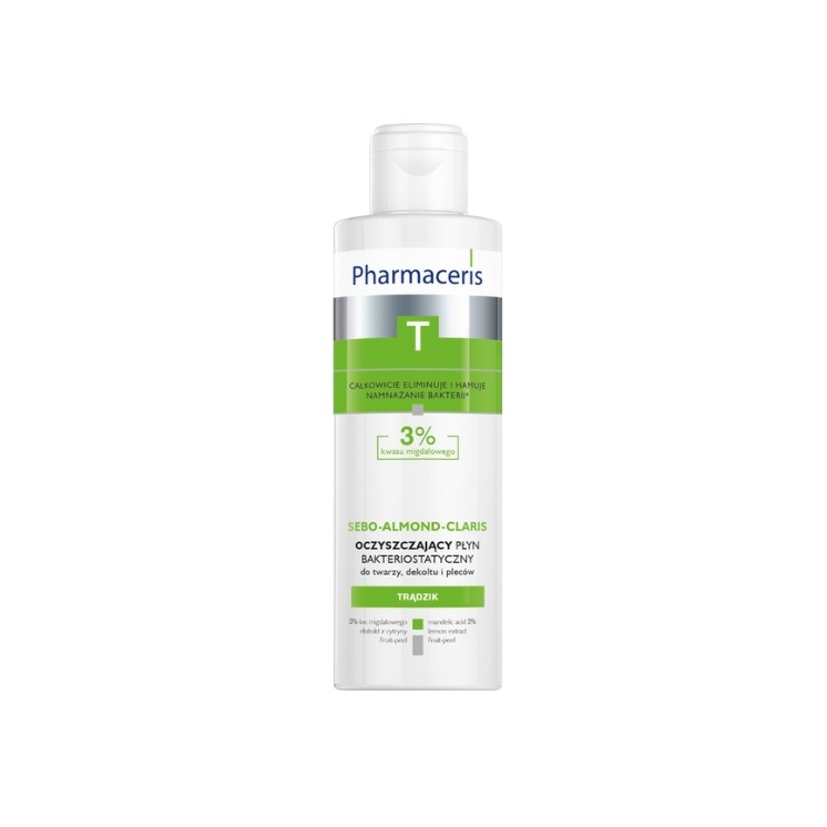 Pharmaceris T SEBO- ALMOND -CLARIS Bacteriostatische vloeistof 3% amandelzuur 190 ml