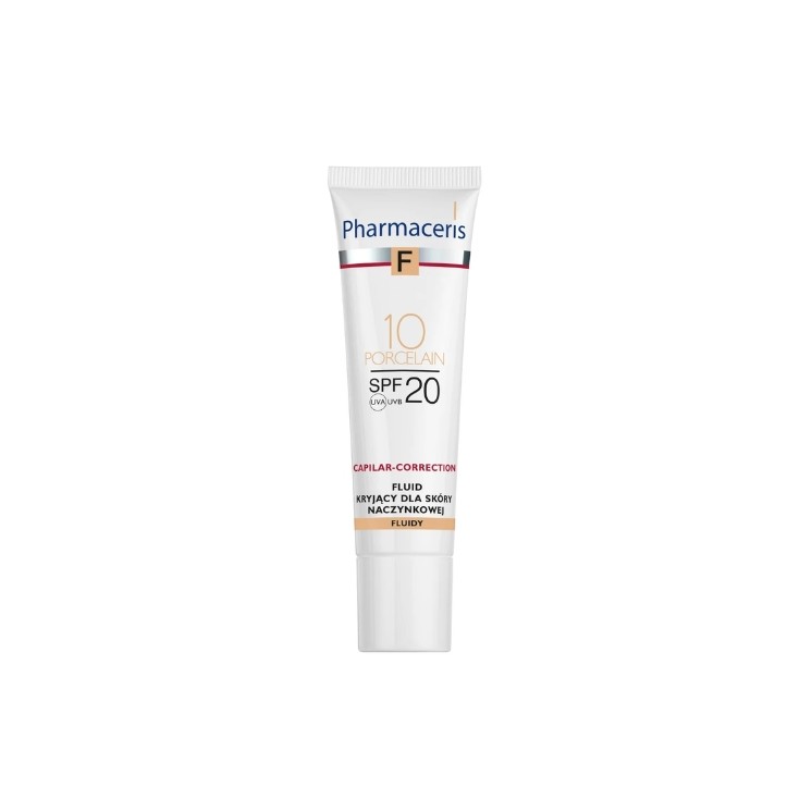 Pharmaceris F Capilar-Correction afdekkende vloeistof voor vasculaire huid SPF20 /10/ Porcelain 30 ml