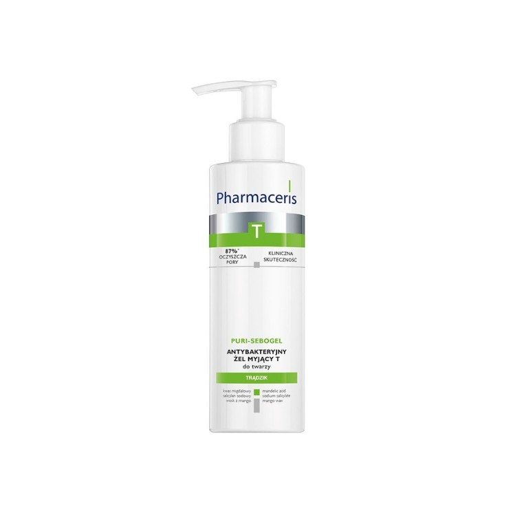 Pharmaceris T Puri-Sebogel antibacteriële gezichtsreinigingsgel 190 ml