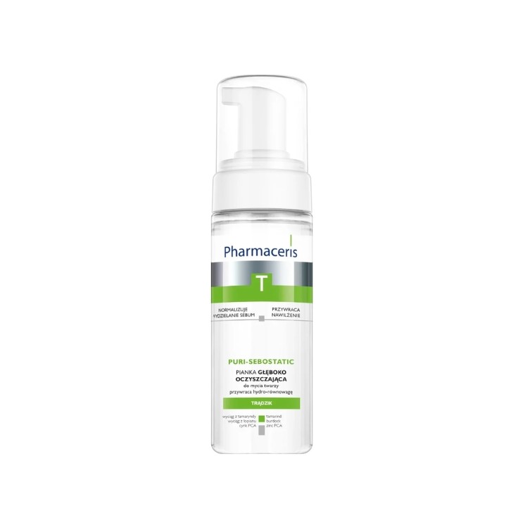 Pharmaceris T Puri-Sebostatic Diep Reinigende Gezichtsschuim 150 ml