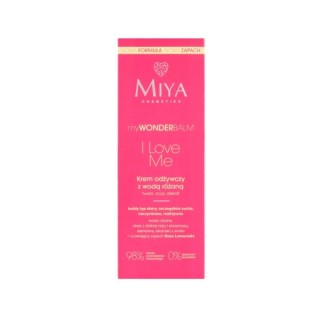 Miya Cosmetics myWONDERbalm Voedende Gezichtscrème met Rozenwater I Love Me 75 ml