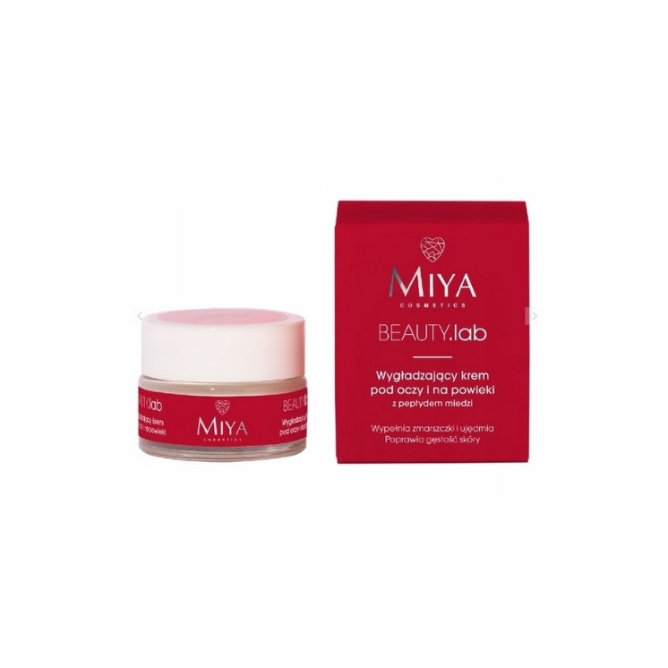 Miya Cosmetics BEAUTY .lab smoothing Eye and eyelid cream with copper peptide 15 ml