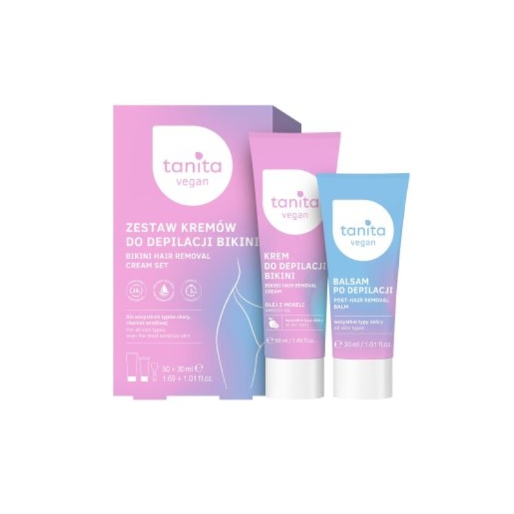 Tanita Vegan Set Bikini Depilatory Cream 50 ml + Post-Depilatory Balm 30 ml