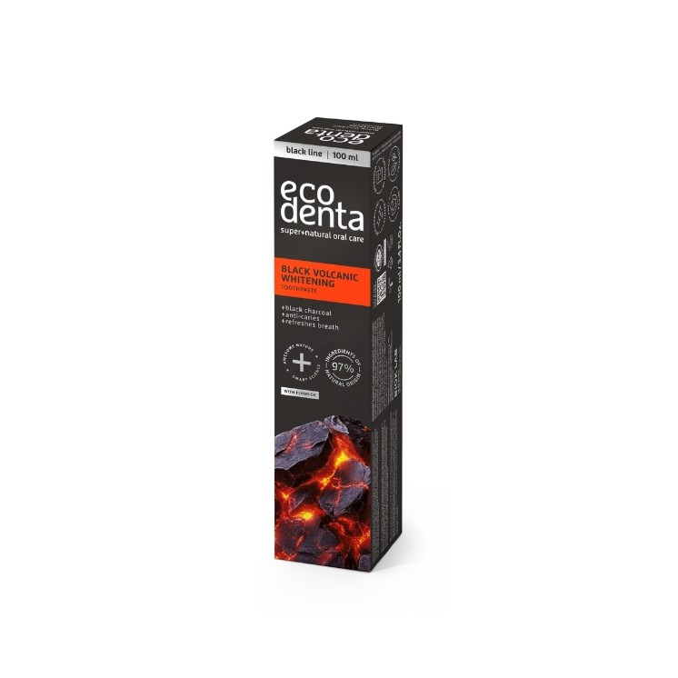 Ecodenta Black Volcanic Whitening Toothpaste with Volcanic Minerals 100 ml
