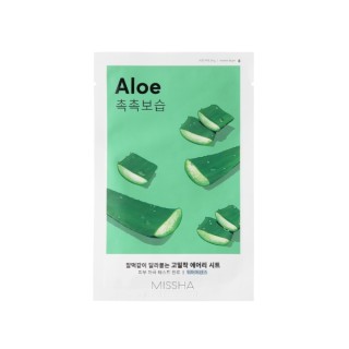Missha Airy Fit Sheet Mask Aloe nawilżająco-uelastyczniająca Maska w Płachcie 19 g