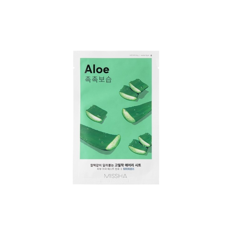Missha Airy Fit Sheet Mask Aloe nawilżająco-uelastyczniająca Maska w Płachcie 19 g