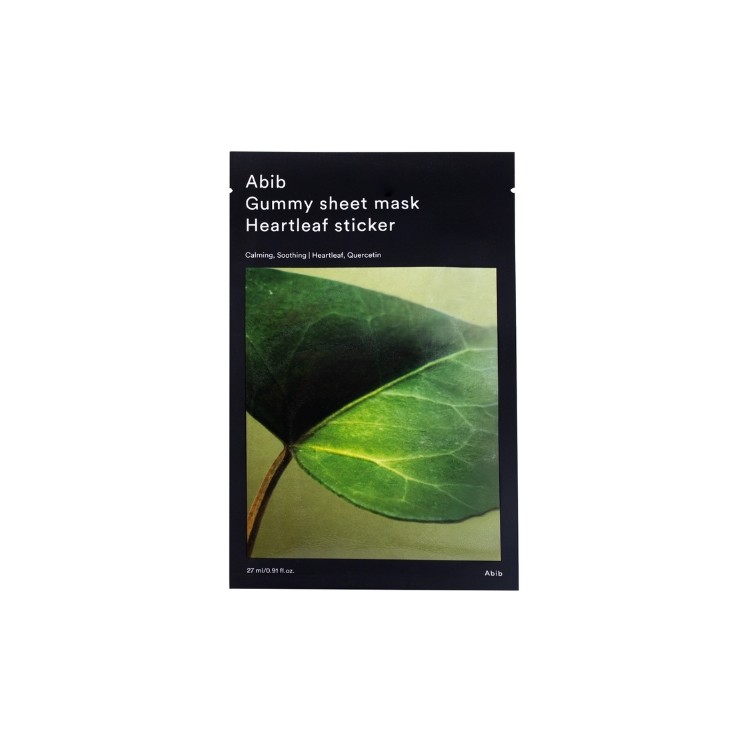 Abib Gummy Sheet Mask Heartleaf Sticker nawilżająca Maska w płachcie 27 ml