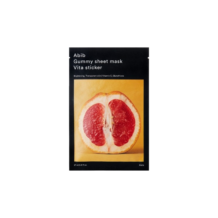Abib Gummy Sheet Mask Vita Sticker rozświetlająca Maska w płachcie 27 ml