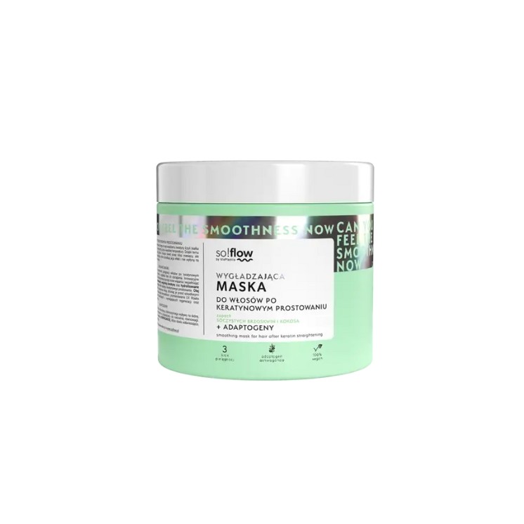 So!flow Gladmakend Masker voor haar na keratine straightening 400 ml