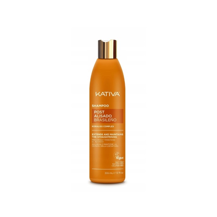Kativa Keratin wzmacniający Szampon do włosów po keratynowym prostowaniu 355 ml