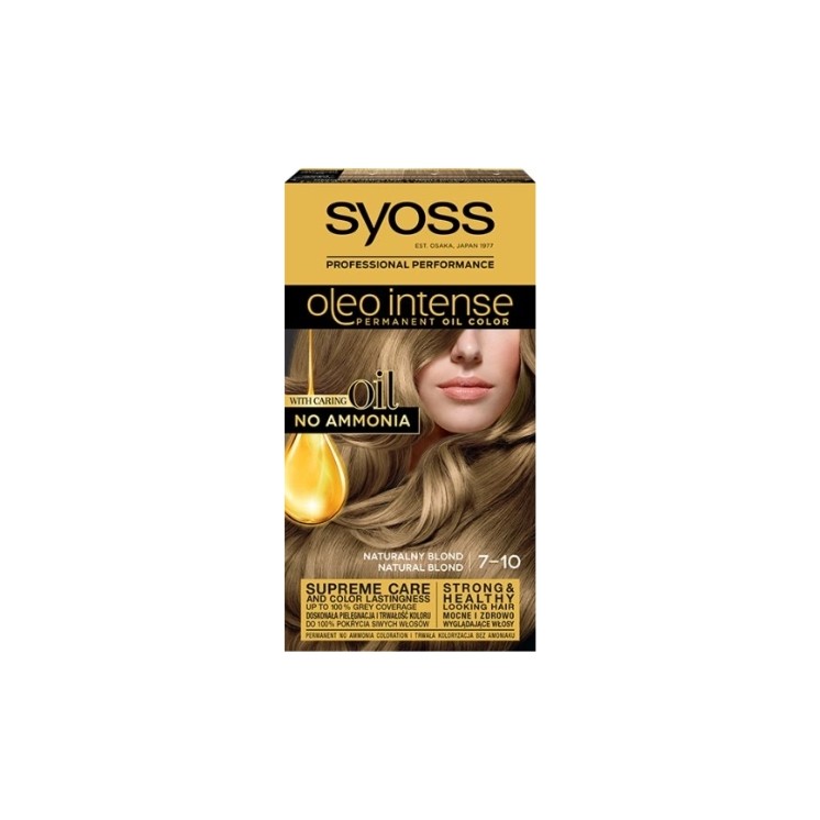 Syoss Oleo Intense Farba do włosów bez amoniaku /7-10/ Natural Blonde 115 ml