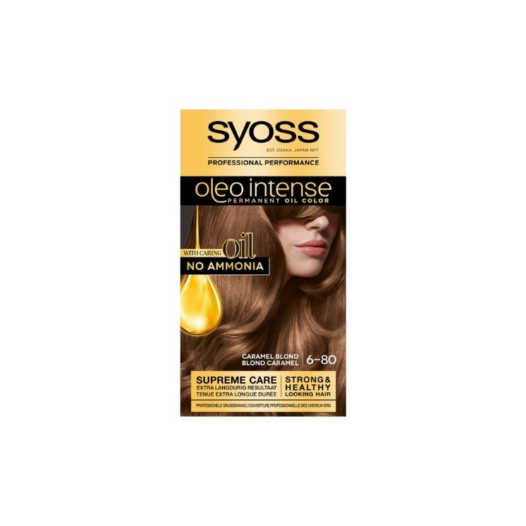 Syoss Oleo Intense Farba do włosów bez amoniaku /6-80/ Caramel Blonde 115 ml