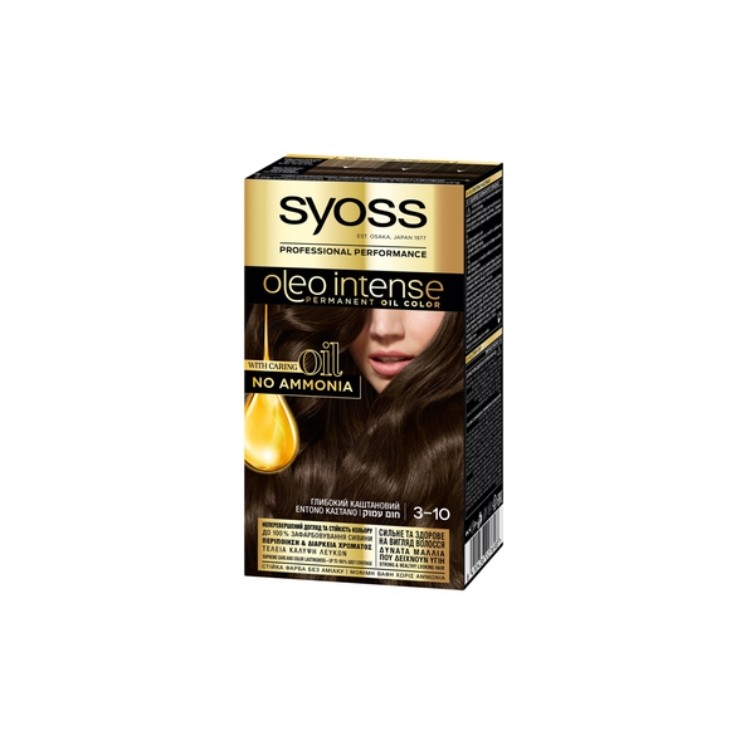 Syoss Oleo Intense Farba do włosów bez amoniaku /3-10/ Deep Brown 115 ml