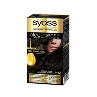 Syoss Oleo Intense Farba do włosów bez amoniaku /1-10/ Intense Black 115 ml