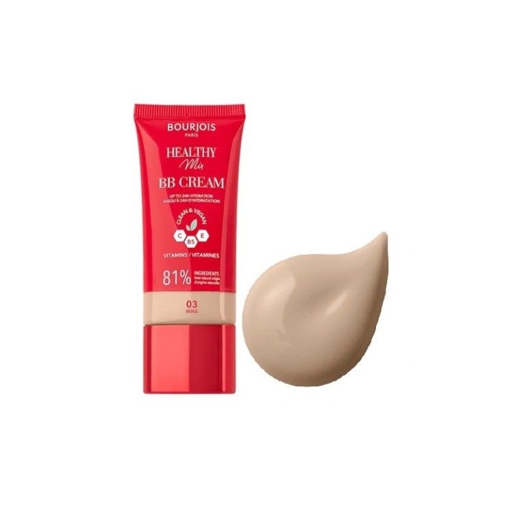 Light BB Cream Healthy Mix 03 Beige egaliseert de huidtint en geeft de teint een ego , stralende uitstraling.