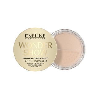 Eveline Wonder Show Maxi Glam Aufhellender loser Puder für Gesicht und Körper, 6 g Eveline Wonder Show Maxi Glam Aufhellender loser Puder für Gesicht und Körper, 6 g