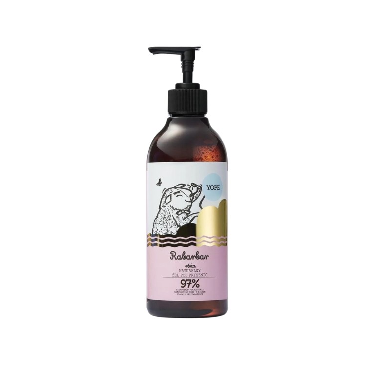 YOPE Natural Rhubarb and Rose Shower Gel 400 ml
