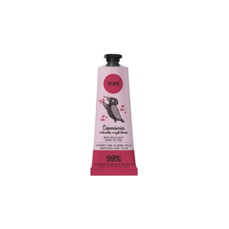 YOPE naturalny Krem do rąk Czereśnia i Mleczko migdałowe 50 ml