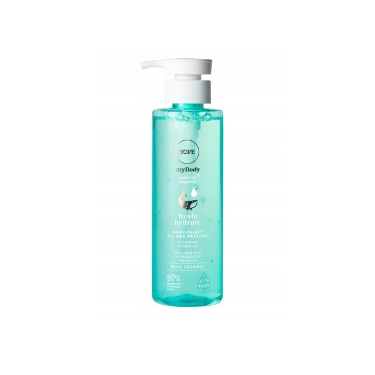 YOPE myBODY Hyalu Hydrate Moisturizing Shower Gel Blue Coconut 300 ml