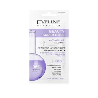 Eveline Beauty Super Dose przeciwzmarszczkowa Maska do twarzy Q10 8 ml