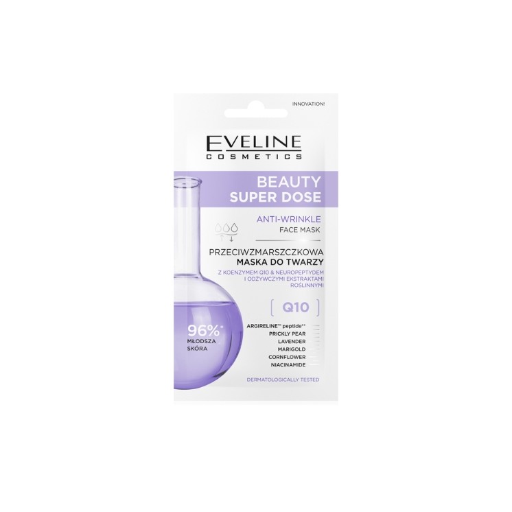 Eveline Beauty Super Dose Anti-Falten-Gesichtsmaske Q10 8 ml