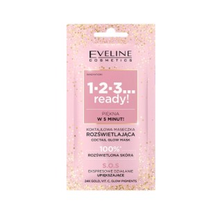 Eveline 1-2-3...ready! koktajlowa Maseczka do twarzy rozświetlająca 8 ml
