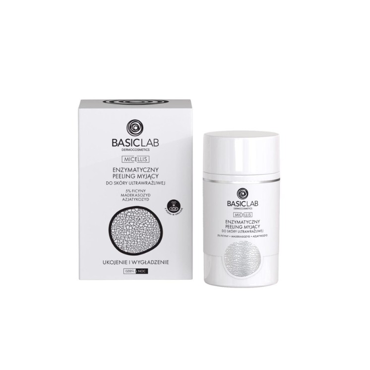 BasicLab Micellis enzymatyczny Peeling myjący Skóra ultrawrażliwa 35 g