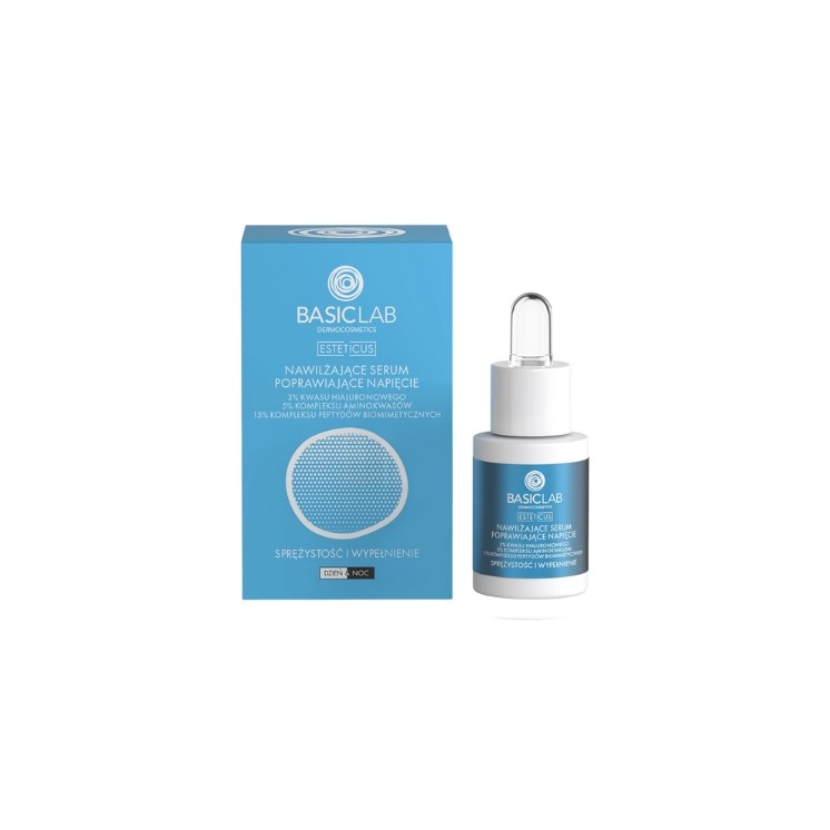 BasicLab Esteticus nawilżające Serum do twarzy poprawiające napięcie 15 ml