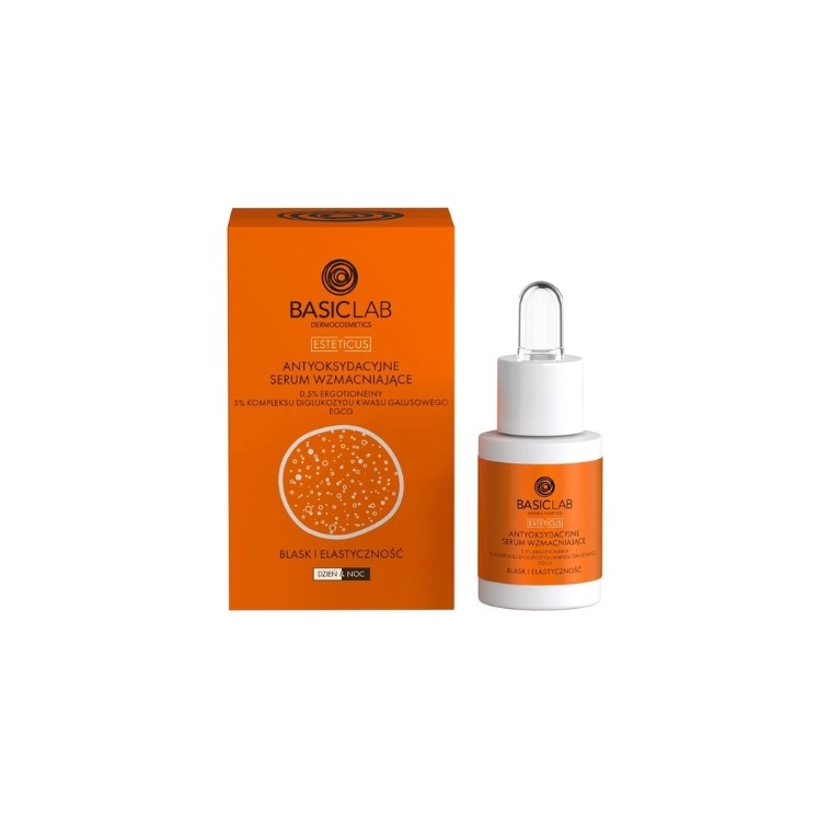 BasicLab Esteticus antyoksydacyjne Serum do twarzy wzmacniające 15 ml