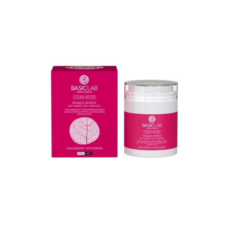 BasicLab Complementis Verzachtend Masker voor Gezicht, Hals en Decolleté 50 ml