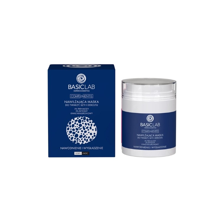 BasicLab Complementis Hydraterend Masker voor Gezicht, Hals en Decolleté 50 ml