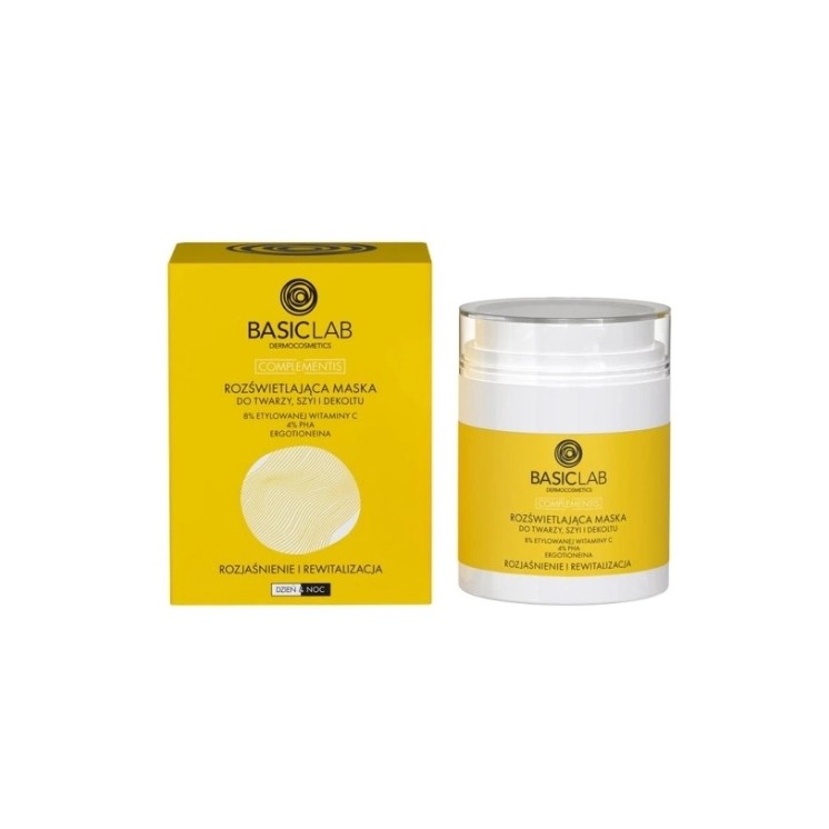 BasicLab Complementis Verhelderend Masker voor Gezicht, Hals en Decolleté 50 ml