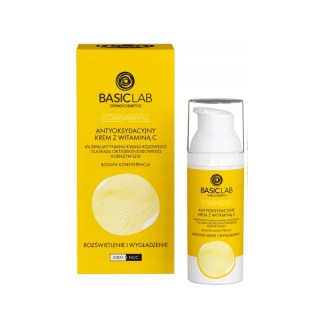 BasicLab Complementis antyoksydacyjny Krem do twarzy z Witaminą C bogata konsystencja 50 ml