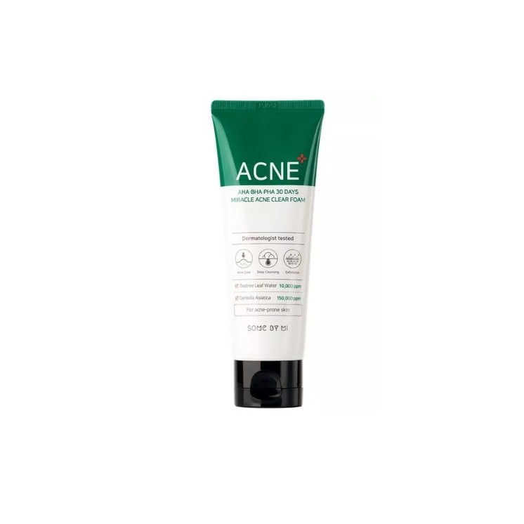 Some By Mi AHA - BHA - PHA 30 Days Miracle Gentle Cleansing Foam met zuren 100 ml