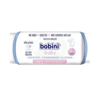 Bobini Baby Chusteczki nawilżone Sensitive 60 sztuk