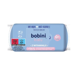 Bobini Baby Chusteczki nawilżone z Witaminą E 60 sztuk