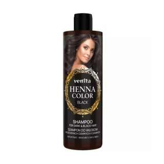 Venita Henna Color Black Shampoo für dunkles und schwarzes Haar 300 ml