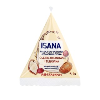 Isana 1-minute hair treatment with argan oil and cranberry 25 ml
