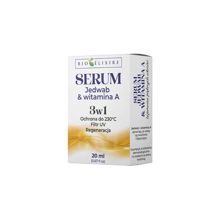 BioElixire Zijde en Vitamine A Haarserum UV-bescherming en regeneratie 20 ml