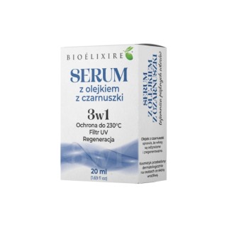 BioElixire Serum do włosów Ojejek z Czarnuszki Ochrona przed UV i Regeneracja 20 ml