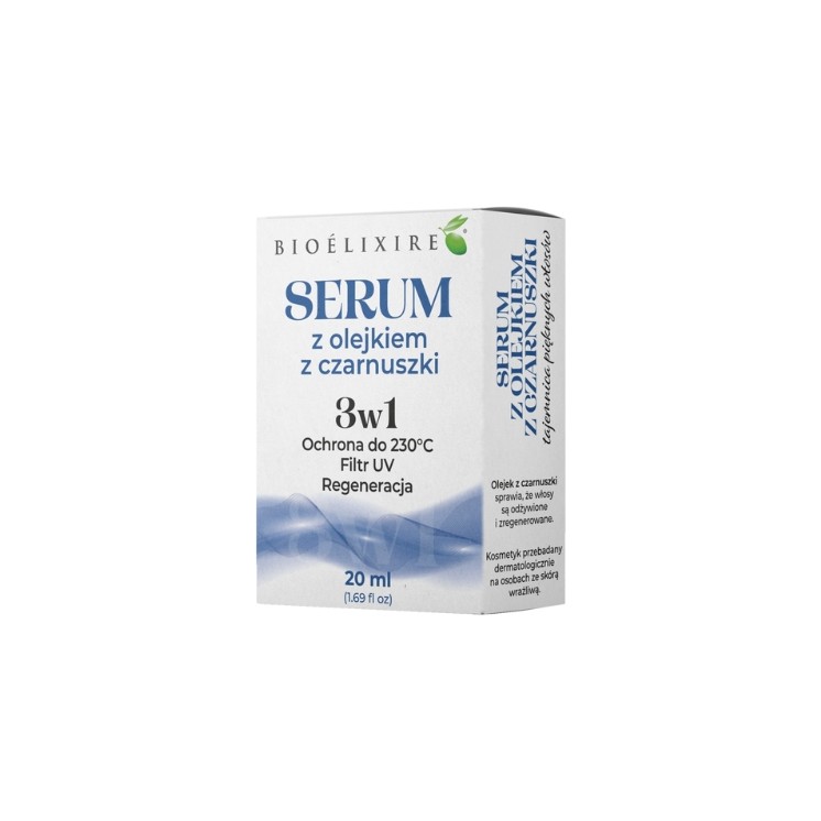 BioElixire Serum do włosów Ojejek z Czarnuszki Ochrona przed UV i Regeneracja 20 ml