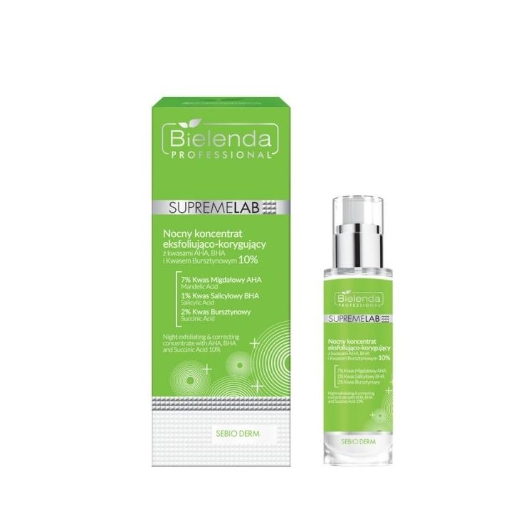 Bielenda Professional SUPREMELAB Sebio Derm Night Exfoliating and Correcting Concentrate 30 ml