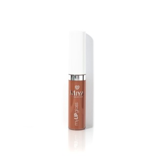 Miya Cosmetics myLIPgloss Natürlicher feuchtigkeitsspendender Lipgloss mit Ölen, Wachsen und Vitaminen, Nude 9 ml