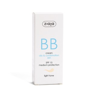Ziaja BB active Face cream for imperfections for oily and combination skin SPF15 light shade 50 ml