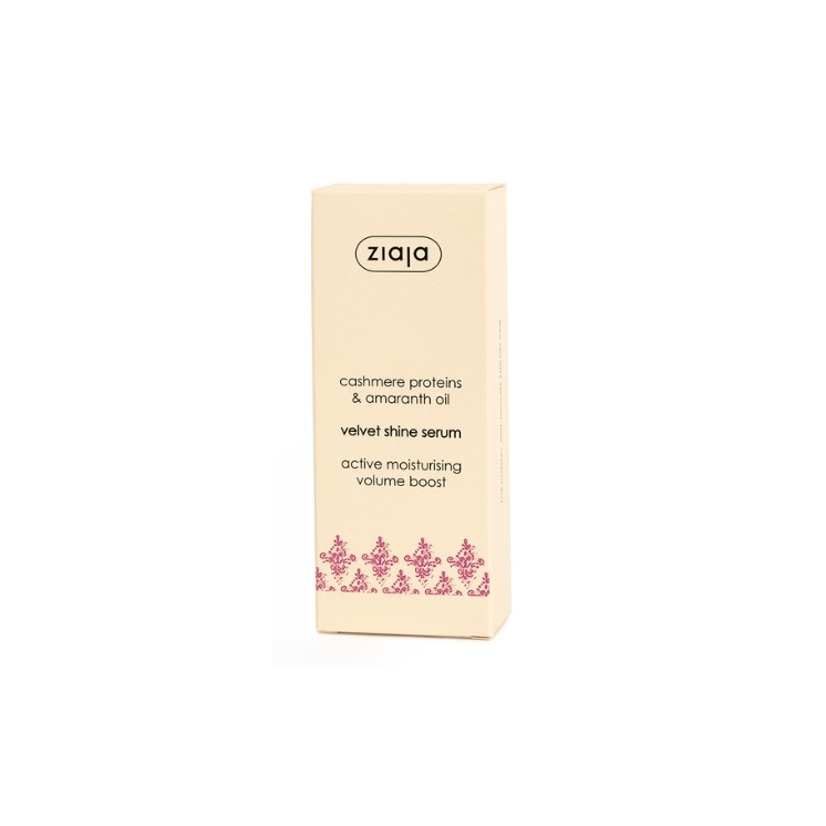 Ziaja Cashmere Velvet Hair Serum, glänzende Kaschmirbehandlung mit Amaranthöl, 50 ml