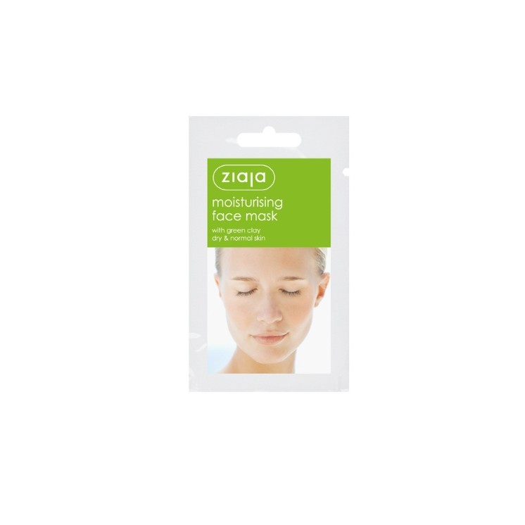 Ziaja Feuchtigkeitsspendende Gesichtsmaske mit grüner Tonerde 7 ml