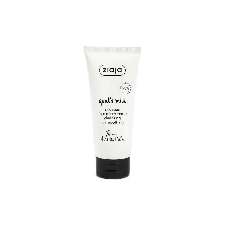 Ziaja Ziegenmilch-Silica-Mikro-Peeling zur Gesichtsreinigung, feines Kristall-Mikro-Peeling, 75 ml